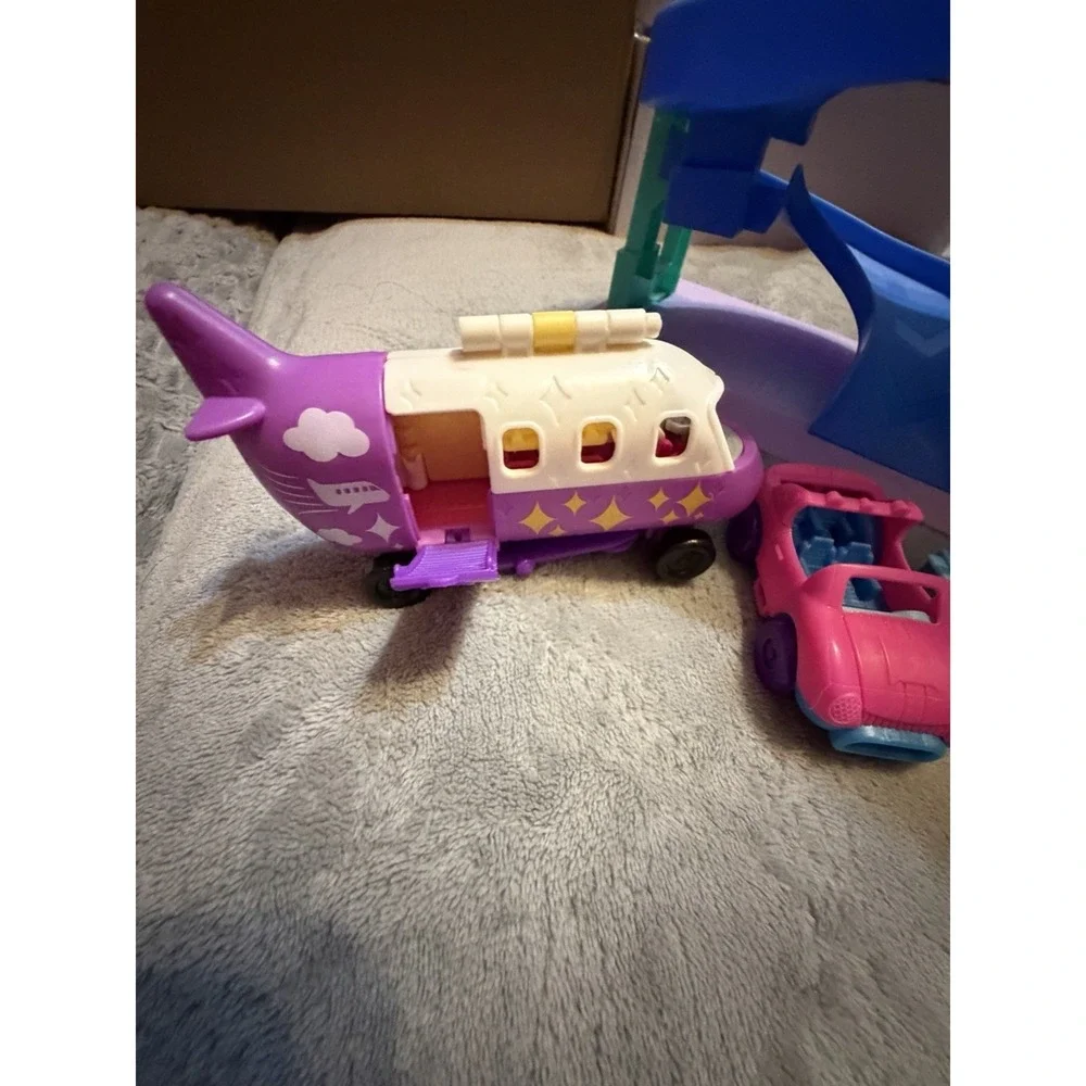 Polly Pocket Shopping Mall Playset Elevator Slide Vehicles Dolls